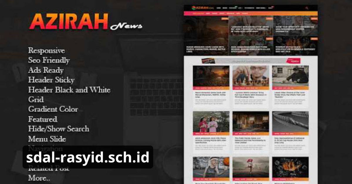 Azirah Blogger Template
