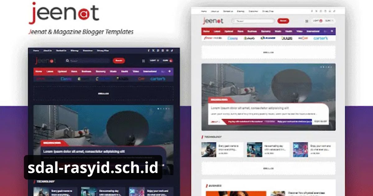 Jeenat Blogger Template