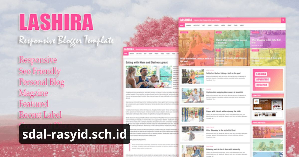 Lashira Blogger Template