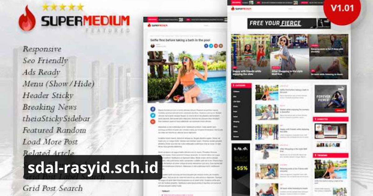 Supermedium Blogger Template